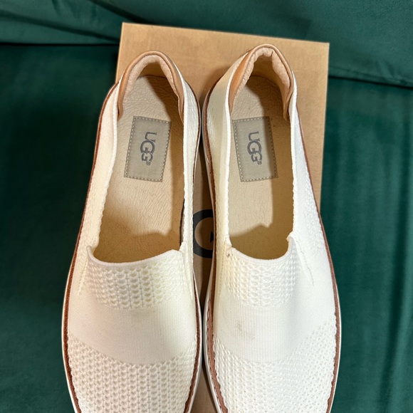 UGG White Slip-On Shoes - Picture 2 of 4